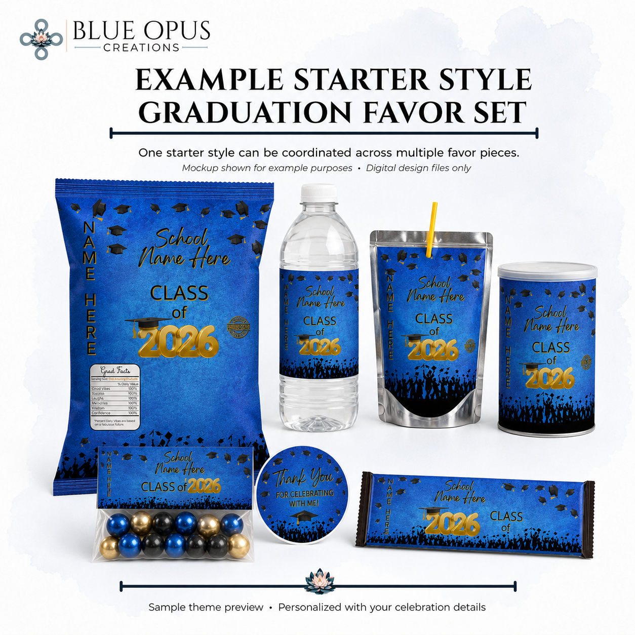 Semi-Custom Event Favor Design Set