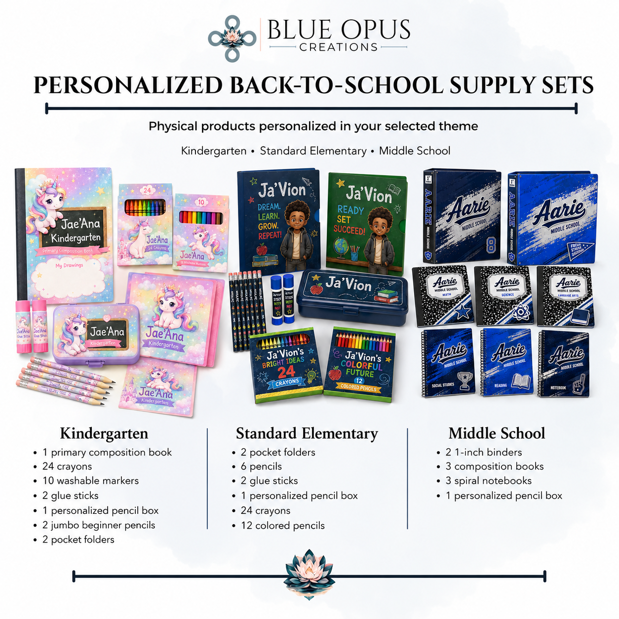 Personalized Back-to-School Supply Set