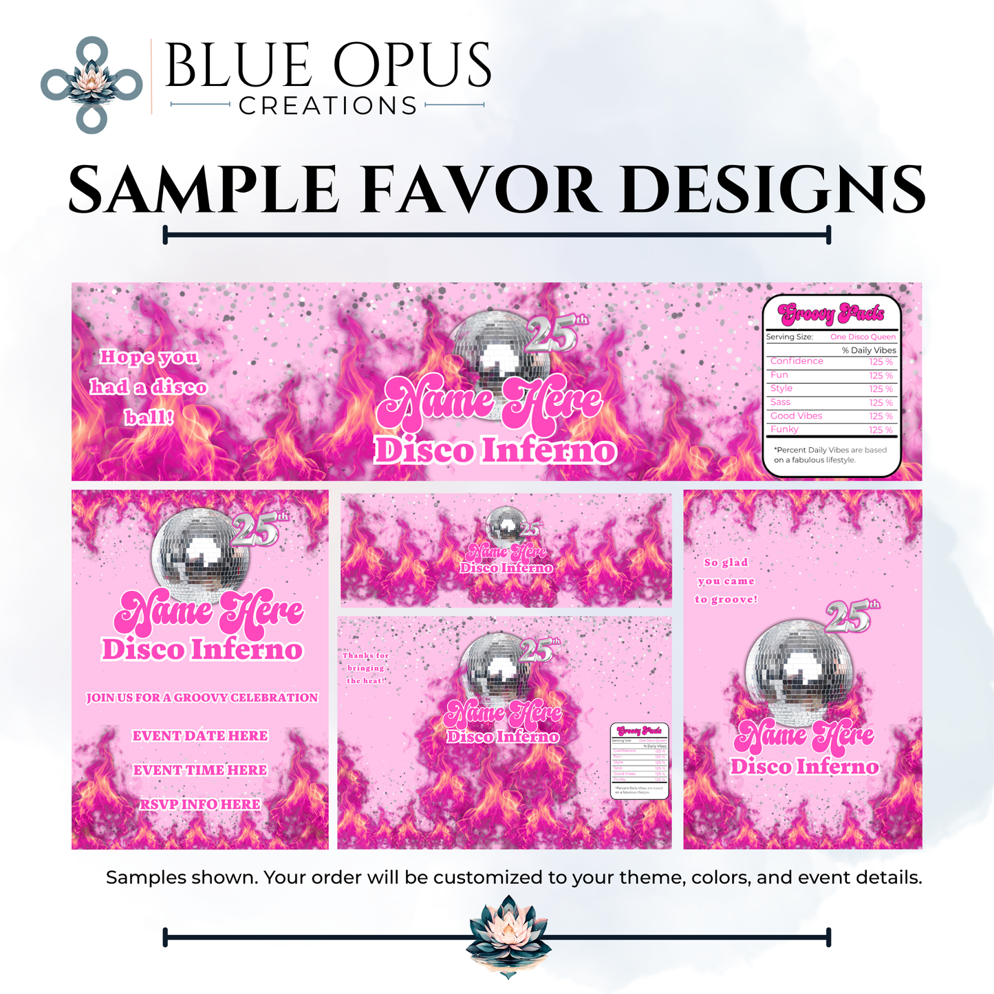 Custom Event Favor Design Package
